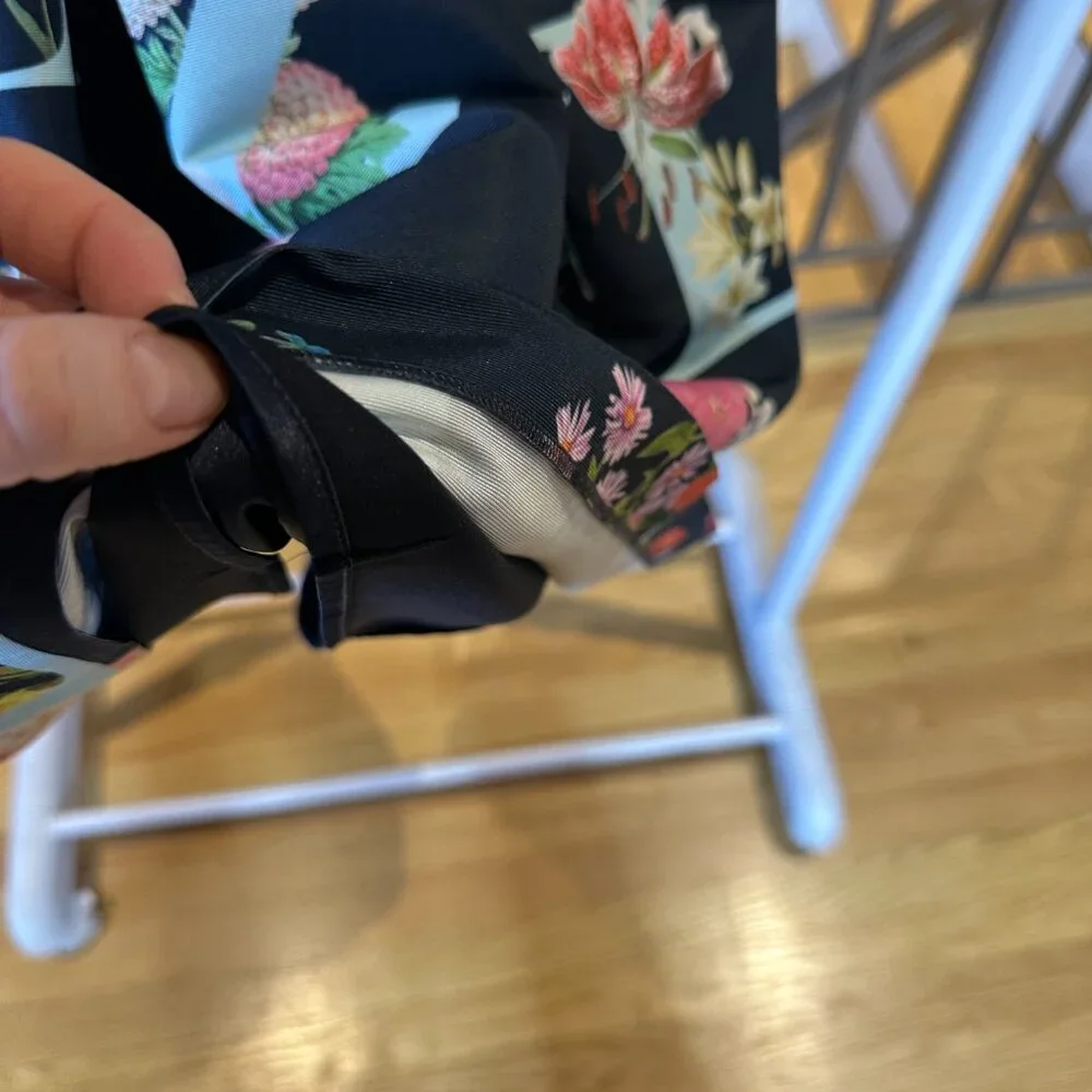 Ted Baker London Alphabet Ditsy Skater Dress Size 0/XS Floral Fit & Flare Navy - Picture 12 of 17